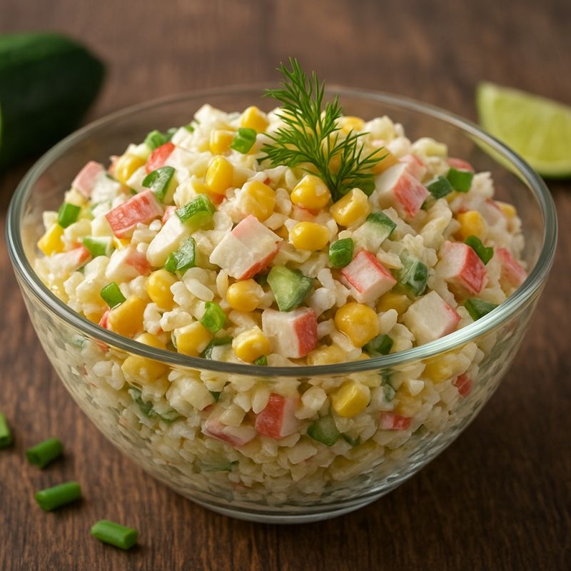 Салат с крабовыми палочками: ностальгия в современных интерпретациях