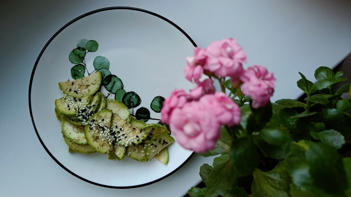 Как приготовить маринованный кабачок в кунжутном масле
