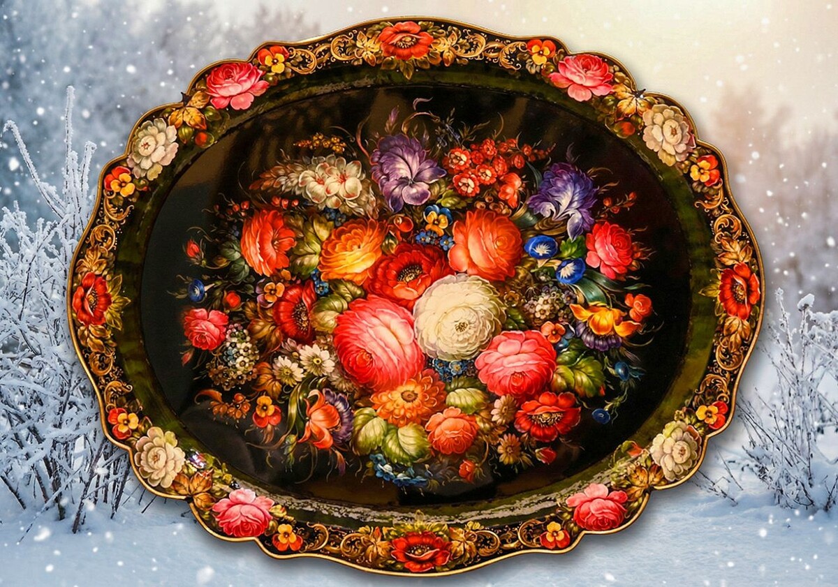 Выставка к 200-летию Жостово: яркие эксперименты и традиции