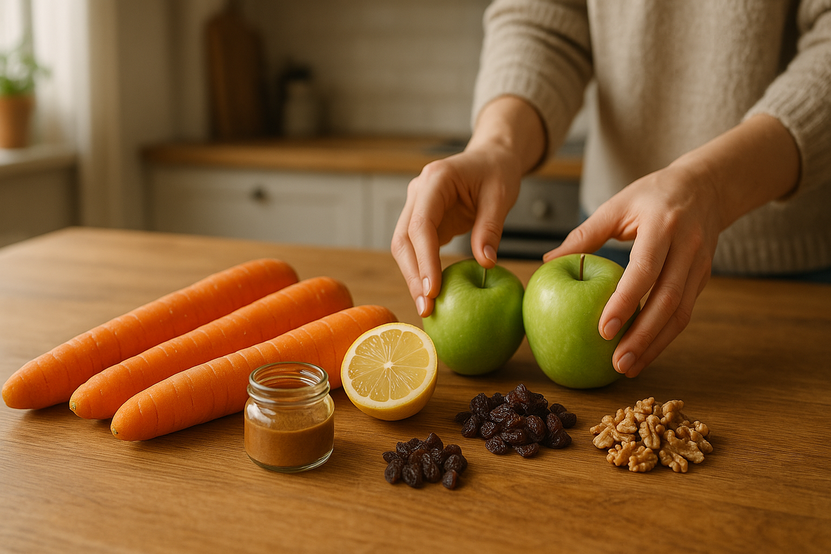 Салат из морковки и яблок за 7 минут: вкусно и полезно для всей семьи