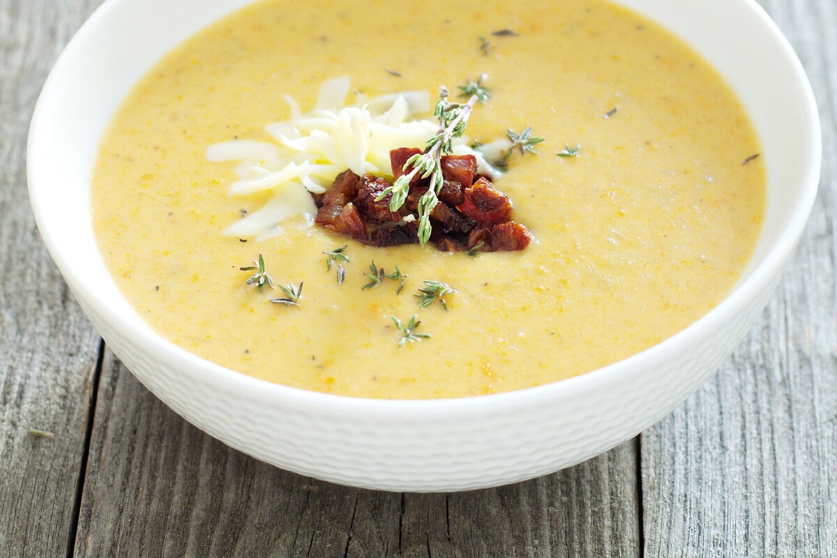 Встречайте нежный сырный суп за полчаса