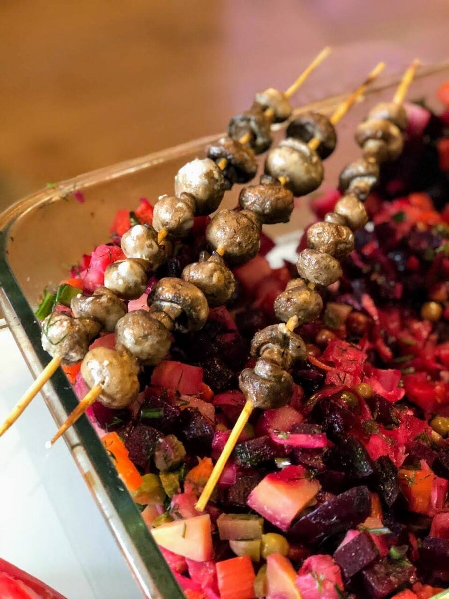 Вкусные шашлычки из шампиньонов на вашей кухне