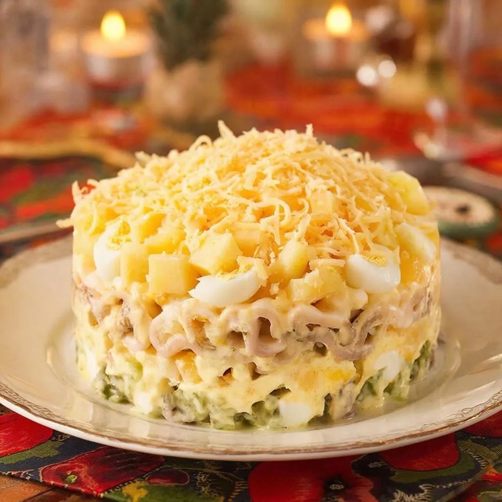 Салат адмирал: морской вкус с тропической ноткой