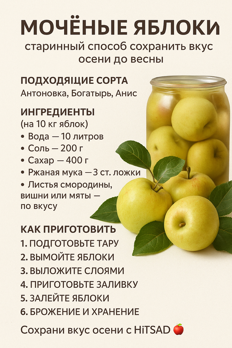 Мочёные яблоки: как сохранить осенний вкус до весны