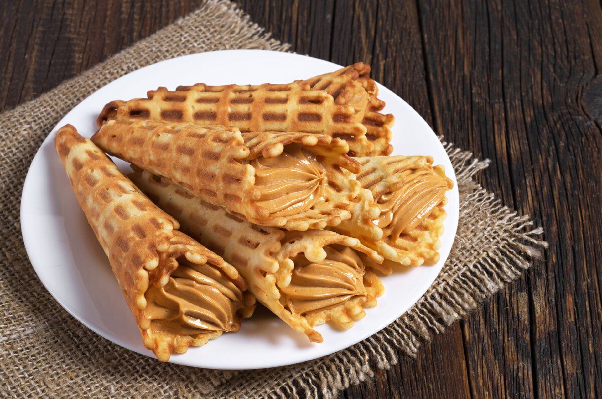 Неповторимые вафельные трубочки со сгущенкой