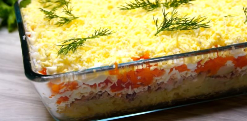 Салат Мимоза: семейный рецепт с любовью и нежностью