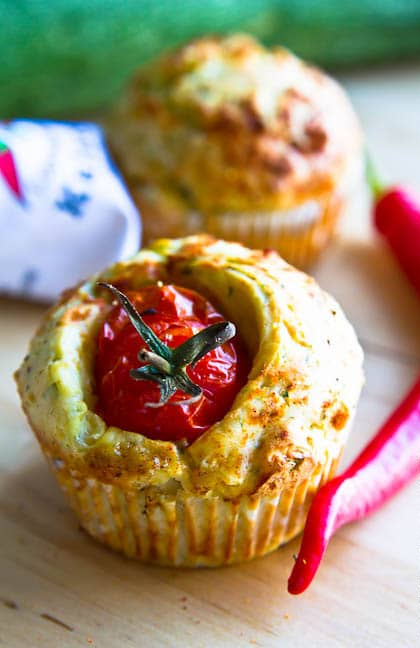 Маффины с кабачками и брынзой