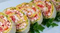 Незабываемый рулет из лаваша с крабовыми палочками для вашего праздничного стола