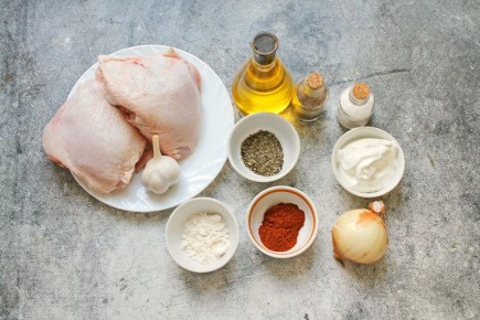 Гедлибже из курицы в сметанном соусе