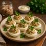 Яйца, фаршированные тунцом: классическая закуска с новыми нотками